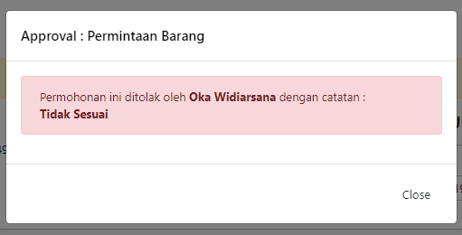 Detail Tinjau Penolakan