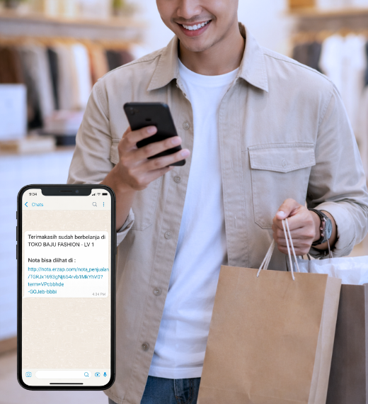 Nota Digital WhatsApp Erzap POS