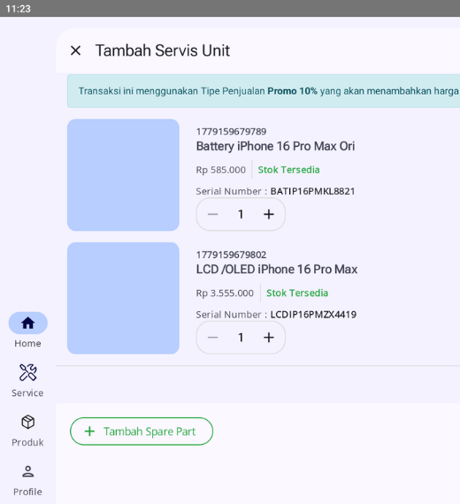 Multi Spare Part Erzap Smart Repair