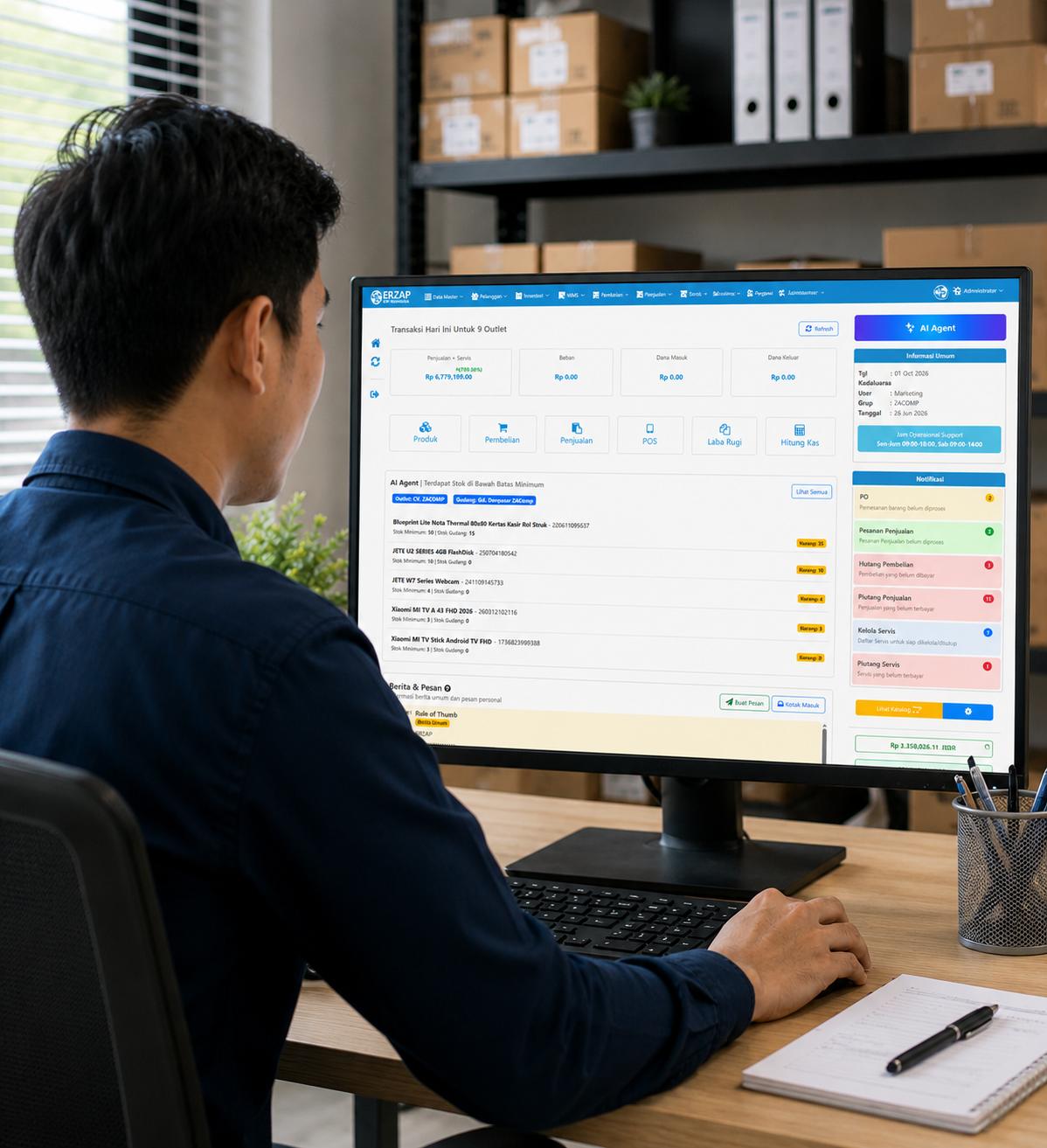 Stok Minimum AI Erzap