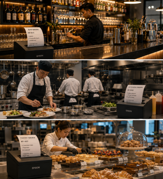 Print Kitchen, Bar, dan Pastry Erzap POS